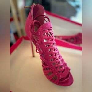Size 7.5 - Dress Sandals - Analiza - Fuchsia - Heels